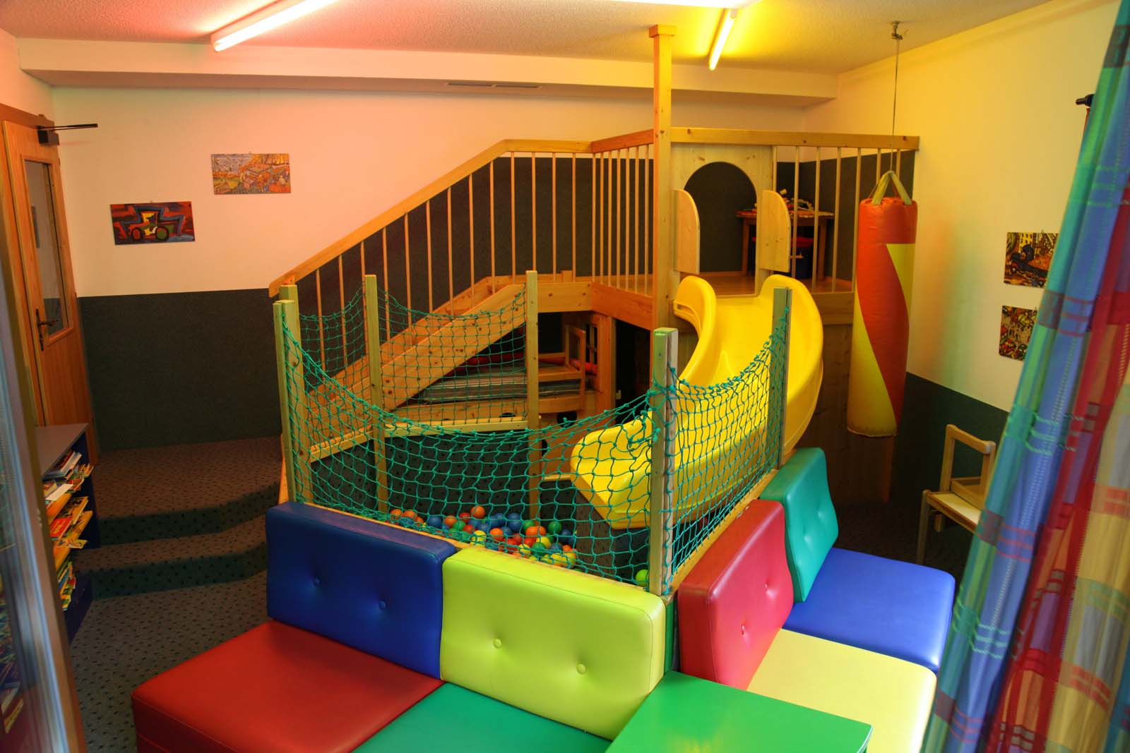 Children's playroom and playground in the garden