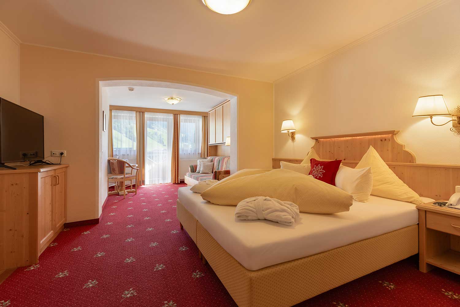 Hotel Pinzger Tux comfort double room example